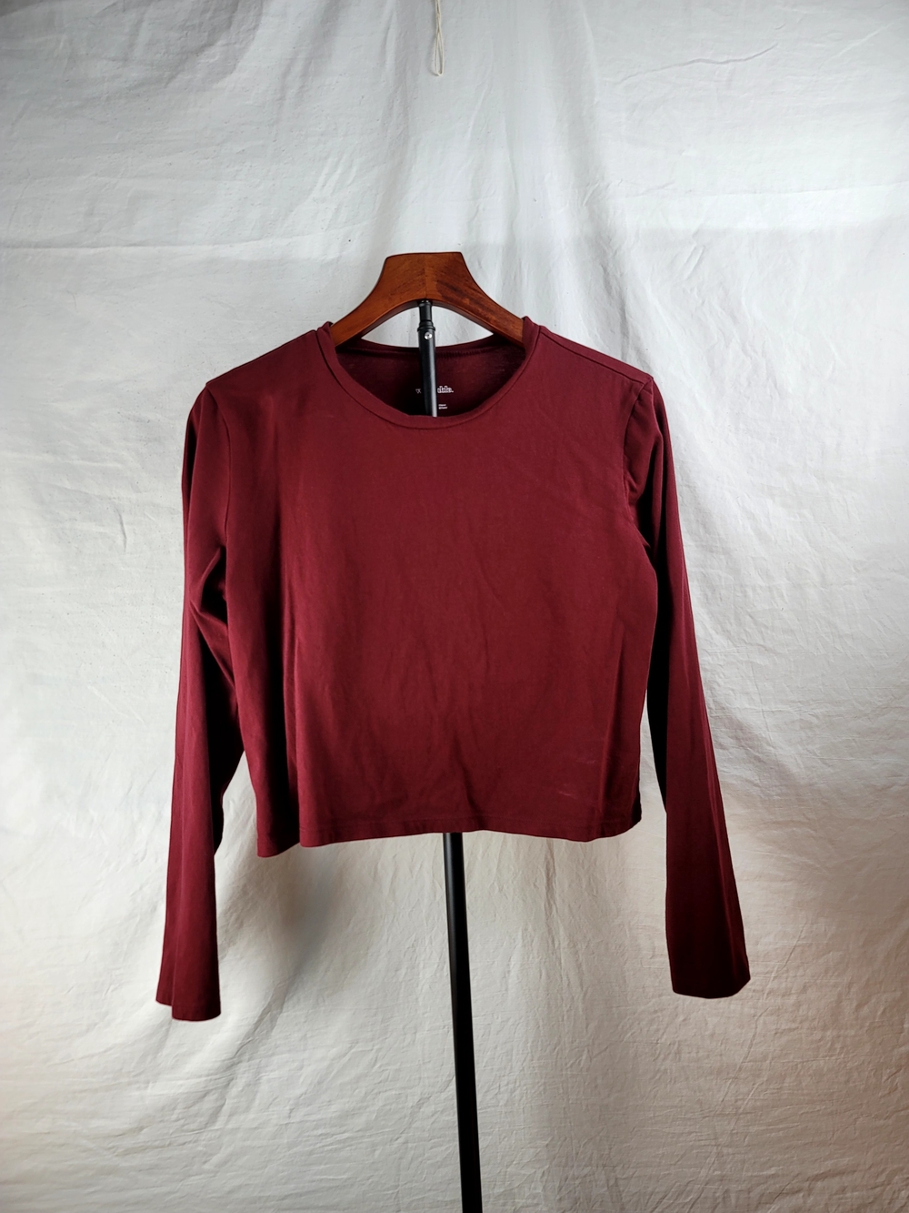 wild fable Long Sleeve Crewneck Top - Wine